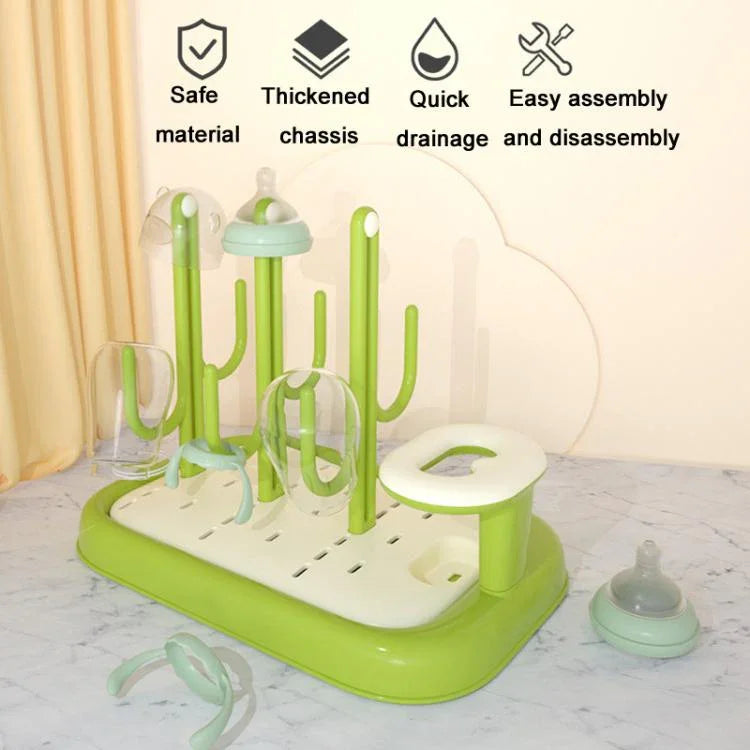 Baby Bottle Drying Rack Drain Drying Rack Insertable Bottle Brush Nipple Brush Storage Holder