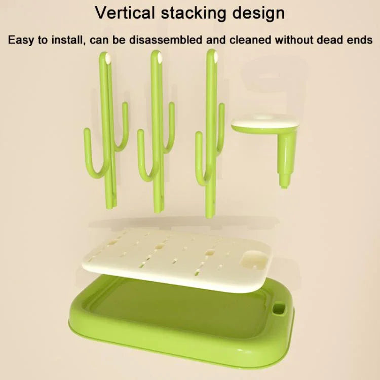 Baby Bottle Drying Rack Drain Drying Rack Insertable Bottle Brush Nipple Brush Storage Holder