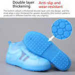 Outdoor Waterproof Non-Slip Thick Wear-Resistant Rain Shoe Covers, S 31-33, M 34-36, L 37-39, XL 40-42, XXL 43-45