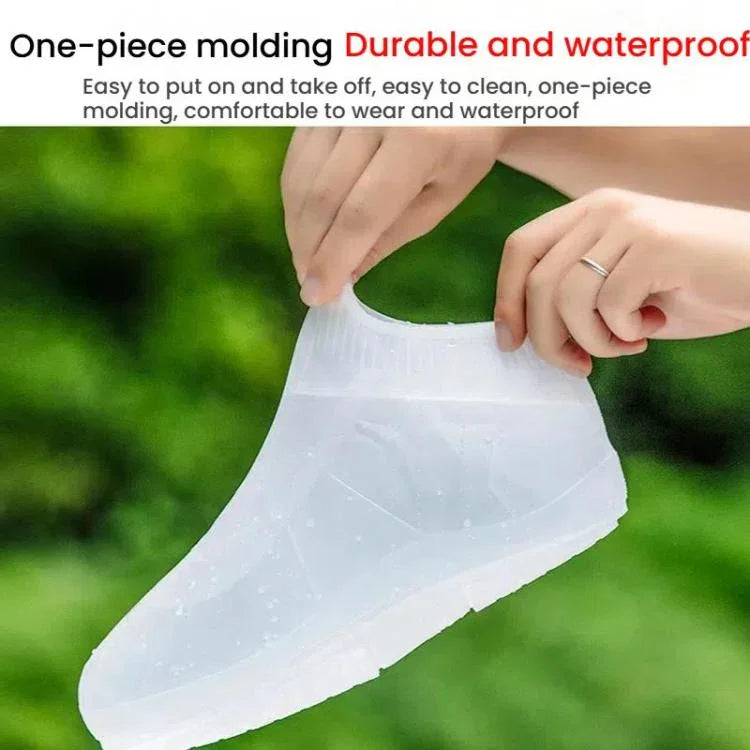 Outdoor Waterproof Non-Slip Thick Wear-Resistant Rain Shoe Covers, S 31-33, M 34-36, L 37-39, XL 40-42, XXL 43-45