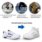 Thickened Wear-Resistant Waterproof Silicone Rain Shoe Cover, S 31-33, M 34-36, L 37-39, XL 40-42, XXL 43-45