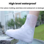 18cm Outdoor Thickened Wear-Resistant Mid-Tube Rainproof Shoe Covers, M 34-36, L 37-39, XL 40-42, XXL 43-45, XXXL 46-