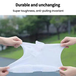 18cm Outdoor Thickened Wear-Resistant Mid-Tube Rainproof Shoe Covers, M 34-36, L 37-39, XL 40-42, XXL 43-45, XXXL 46-