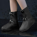 25cm Outdoor Thickened Wear-Resistant High-Tube Rainproof Shoe Cover, M 34-36, L 37-39, XL 40-42, XXL 43-45, XXXL 45-46