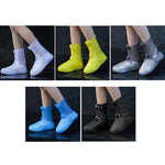25cm Outdoor Thickened Wear-Resistant High-Tube Rainproof Shoe Cover, M 34-36, L 37-39, XL 40-42, XXL 43-45, XXXL 45-46