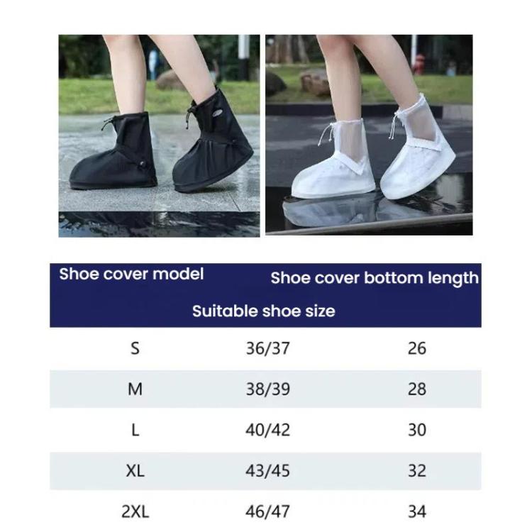 Cycling Outdoor Thick Wear-Resistant Mid-Tube Rain Boots, S 36-37, M 38-39, L 40-42, XL 43-45, XXL 46-47