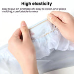 Outdoor Disposable Waterproof PVC Shoe Covers, Low-tube White, Mid-tube White