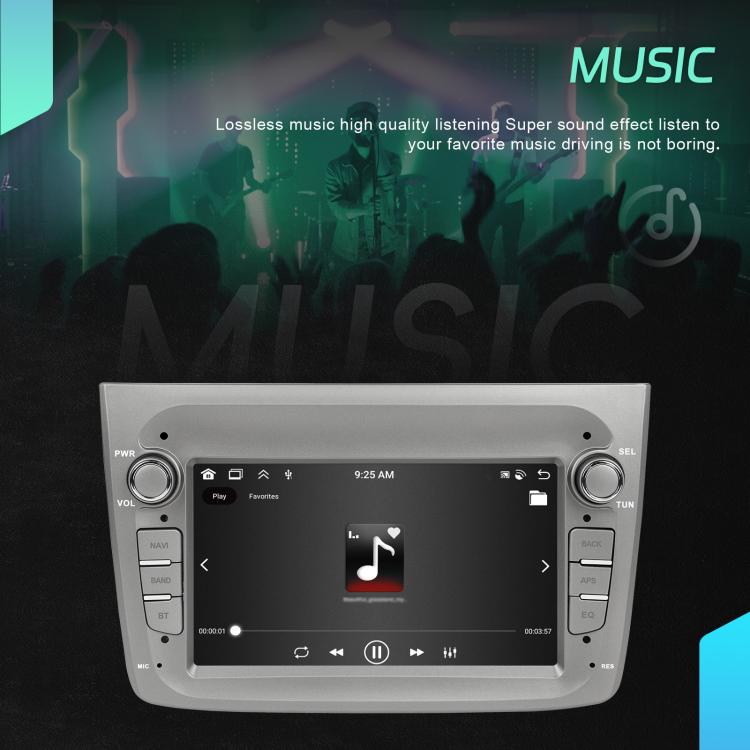 For Alfa Romeo MITO 2008-2016 7 inch Horizontal Screen Android 15 Carplay Car Center Control Integrated Machine, 4+64G, 2+64G