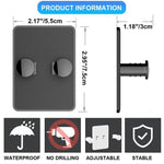 3pcs /Pack Wall-Mounted No-Drill Shaver Organizer Manual/Safety Razor Hook