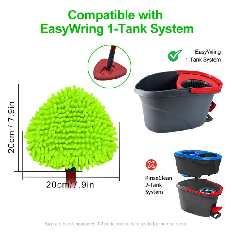 3 قطع / عبوة وسادات ممسحة لقطع غيار نظام EasyWring 1-Tank من O-Cedar