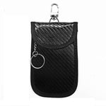 RFID Blocking Car Key Holder Anti-Skimming Carbon Fiber Key Case for Vehicles, Credit Cards & Electronics, Medium Red Line, Medium Green Line, Small Black Line