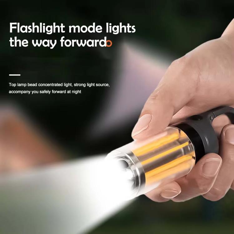 Rechargeable Dual Light Source Camping Lantern & Flashlight Warm/White Portable Outdoor Light, 8 Tungsten Filaments, 4 Tungsten Filaments