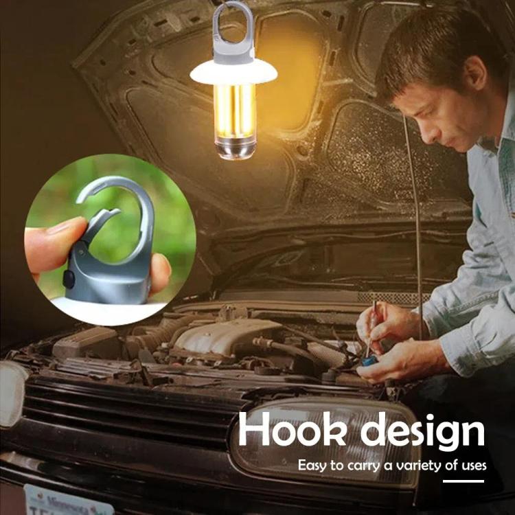 Rechargeable Dual Light Source Camping Lantern & Flashlight Warm/White Portable Outdoor Light, 8 Tungsten Filaments, 4 Tungsten Filaments