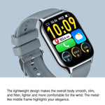 Blood Oxygen / Sleep / Heart Rate Health Monitoring Smart Watch Square Sports Double Strap Watch, Gold Steel+Silicone Pink, Black Steel+Silicone Black