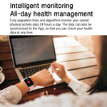 Blood Oxygen / Sleep / Heart Rate Health Monitoring Smart Watch Square Sports Double Strap Watch, Gold Steel+Silicone Pink, Black Steel+Silicone Black