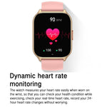 Blood Oxygen / Sleep / Heart Rate Health Monitoring Smart Watch Square Sports Double Strap Watch, Gold Steel+Silicone Pink, Black Steel+Silicone Black