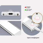 Rechargeable Motion Sensor Light Bar Cabinet Wardrobe Lamp With Remote Control, 20cm Silver, 40cm Silver, 60cm Silver, 80cm Silver, 20cm Black, 40cm Black, 60cm Black, 80cm Black