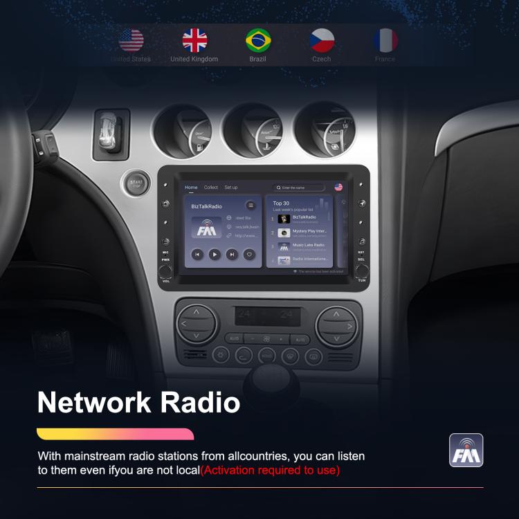 For Alfa Romeo 159 7 inch Horizontal Screen Carplay Car Navigation Center Control Integrated Machine, 2+64G, 4+64G