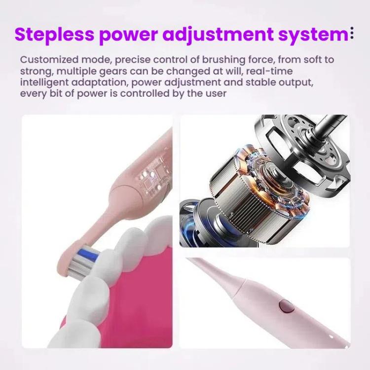 Rechargeable Sonic Electric Toothbrush for Adults with Custom Mode, Antibacterial Brush Heads, Smart Timer, Sterilization White, Sterilization Light Purple, Standard White, Standard Light Purple