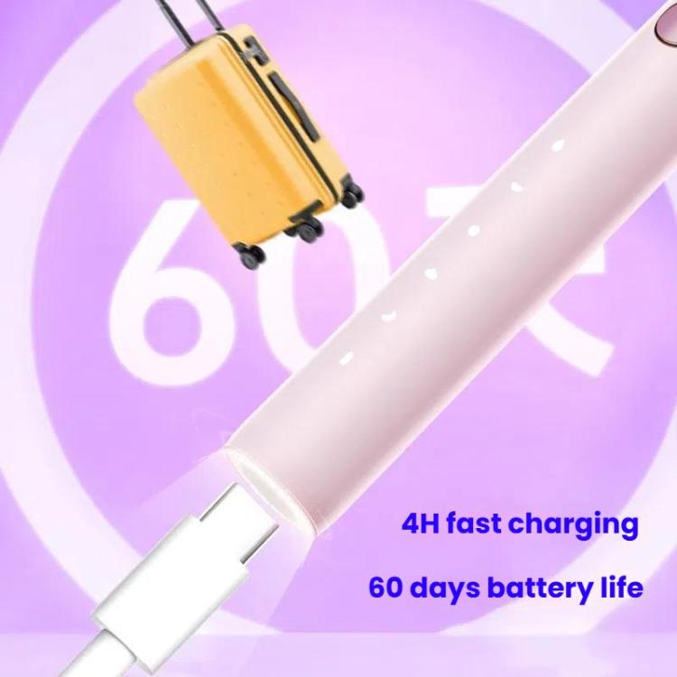 Rechargeable Sonic Electric Toothbrush for Adults with Custom Mode, Antibacterial Brush Heads, Smart Timer, Sterilization White, Sterilization Light Purple, Standard White, Standard Light Purple
