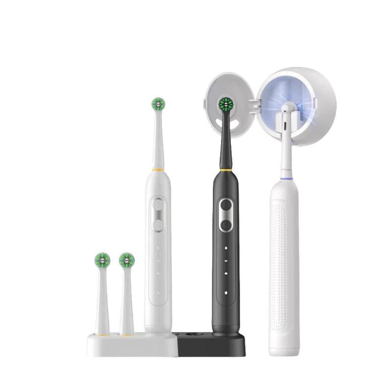 Rechargeable Electric Toothbrush for Adults 4200 RPM Rotating Brush IPX8 Waterproof Inductive Charging, Sterilized White, Sterilized Black, Regular White, Regular Black