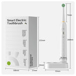 Rechargeable Electric Toothbrush for Adults 4200 RPM Rotating Brush IPX8 Waterproof Inductive Charging, Sterilized White, Sterilized Black, Regular White, Regular Black