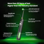 Rechargeable Electric Toothbrush for Adults 4200 RPM Rotating Brush IPX8 Waterproof Inductive Charging, Sterilized White, Sterilized Black, Regular White, Regular Black