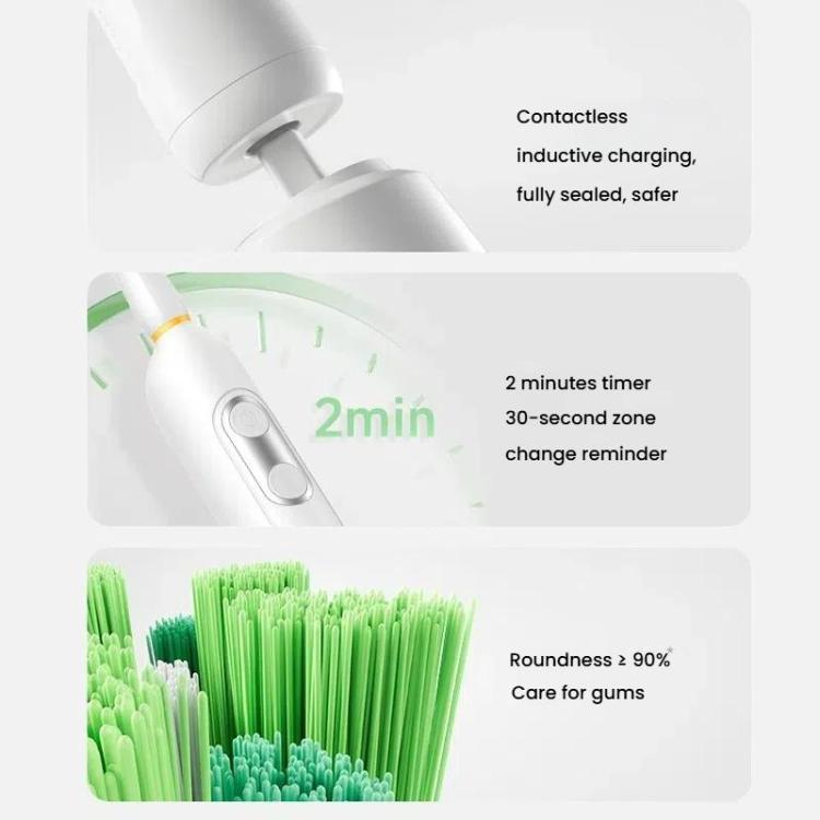 Rechargeable Electric Toothbrush for Adults 4200 RPM Rotating Brush IPX8 Waterproof Inductive Charging, Sterilized White, Sterilized Black, Regular White, Regular Black