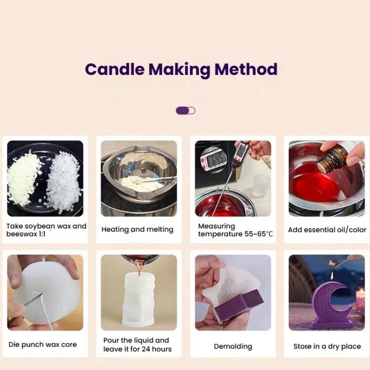 Candle Silicone Mold DIY Handmade Moon Star Aromatherapy Plaster Ornament Mold, Moon LZ-651, Star LZ-652