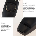 2 In 1 Pet Training Clicker Dog Whistle With Long Wristband