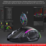 MKESPN W605 Triple-Mode 24000 DPI 12-key Wireless Gaming Mouse Macro Customization, W605