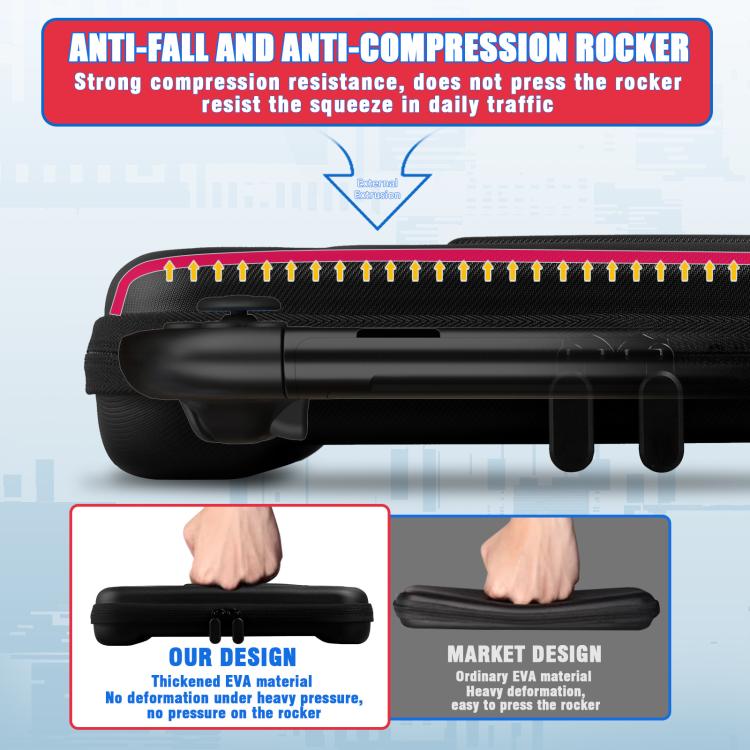 For Nintendo Switch 2 EVA Hard Shell Carrying Case Shockproof  Anti-Crush Protective Travel Case