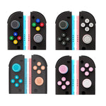 For Nintendo Switch 2 Joy-Con Controllers Silicone Button Skins & Joystick Caps Set