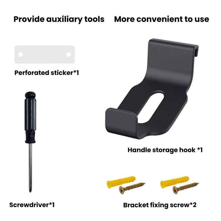 Support mural de rangement PGTECH GP-369 pour console de jeux Nintendo Switch 2, avec poignée et crochet de rangement.