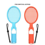 For Nintendo Switch 2 Joy-Con 1pair Tennis Racket Motion Controller Grip Sports Kit, Tennis Racket