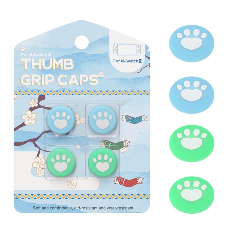 Pour Nintendo Switch 2 Joy-Con 2 : 2 paires de capuchons de boutons en silicone à motif griffe