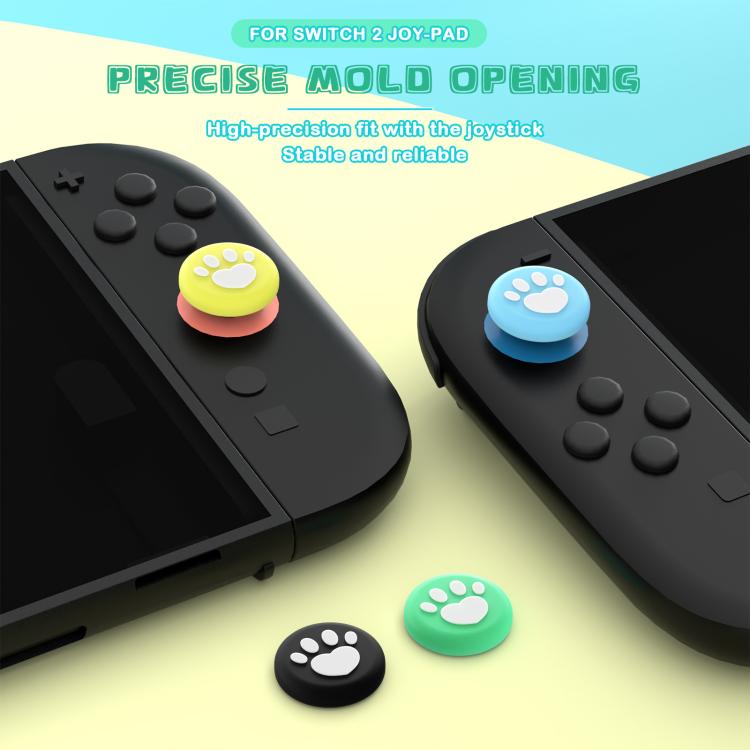 Pour Nintendo Switch 2 Joy-Con 2 : 2 paires de capuchons de boutons en silicone à motif griffe