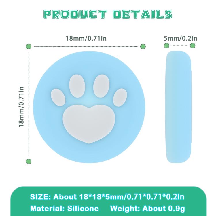 Pour Nintendo Switch 2 Joy-Con 2 : 2 paires de capuchons de boutons en silicone à motif griffe