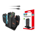 DOBE 4-in-1 Magnetic Charging Station for Nintendo Switch 2 Controllers with LED Indicators & Cartridge Storage, TNS-3192B