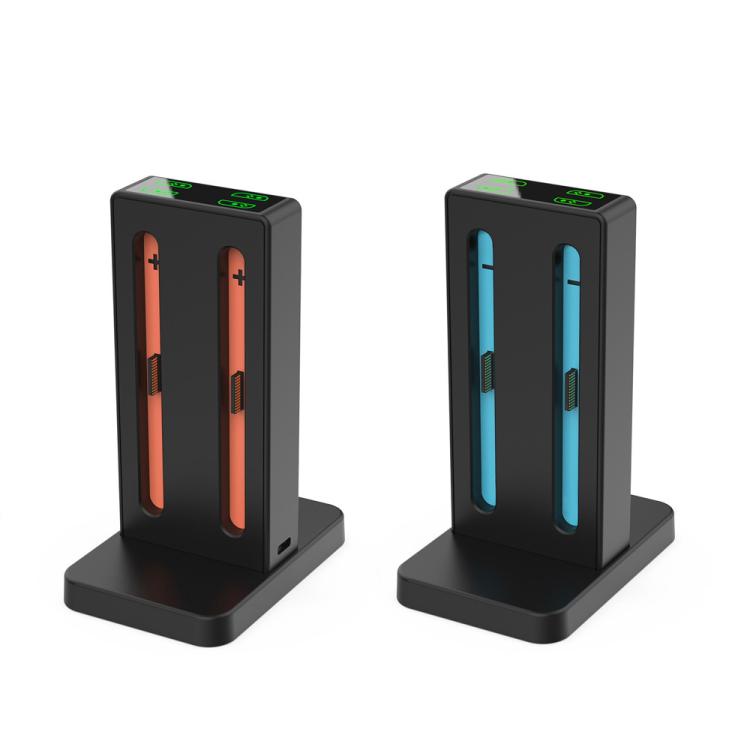 DOBE 4-in-1 Magnetic Charging Station for Nintendo Switch 2 Controllers with LED Indicators & Cartridge Storage, TNS-3192B