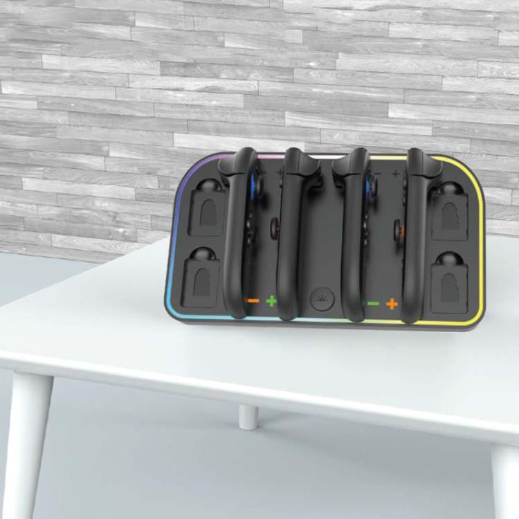 For Nintendo Switch 2 JoyCon Wall-Mounted Charging Dock with RGB Lighting, HBS-2807