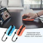 For Nintendo Switch 2 Joy-Con 2pcs /Pack Mini Portable Mouse Adapter Left+Right Controller Bracket, JYS-NS2296