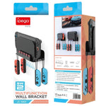For Nintendo Switch 2 iPega Wall-Mounted Steel Organizer Gaming Shelf with 5 Game Card Slots & 4 Controller Hook, PG-SW2072