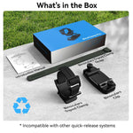 APEXEL BinoClamp Pro Quick-Release Binocular Mount Kit 360-degree Swivel Aluminum Binocular Holder, APL-F007