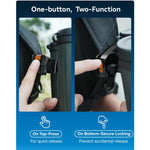 APEXEL BinoClamp Pro Quick-Release Binocular Mount Kit 360-degree Swivel Aluminum Binocular Holder, APL-F007