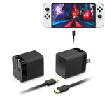 DOBE 45W GaN Fast Charger For Nintendo Switch 2/Switch OLED/Switch/Switch Lite USB-C Charger US Plug, For Nintendo Switch 2