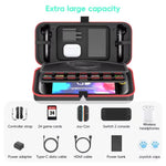 For Nintendo Switch 2 OIVO  Large-Capacity EVA Carrying Case With Built-In Stand, 24 Game Card Slots