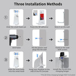 JYS Charging Display Station for PS5/PS5 Slim/PS Portal Dual Controller Dock with Cooling Fan & Headphone Hook