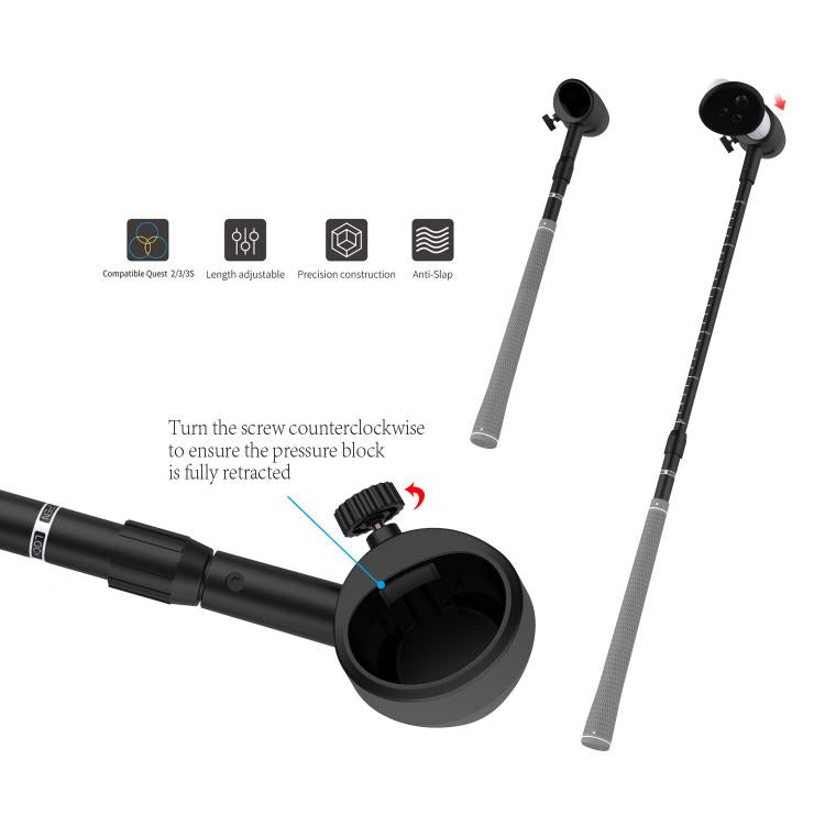 For Meta Quest 3S / 3 / 2 DOBE TY-3881 Handle Golf Club Universal Sports Club Grip, TY-3881