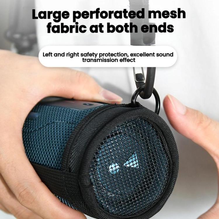 For JBL Flip 7/6 Bluetooth Speaker Portable Protective Case With Single Shoulder Strap, Black 3